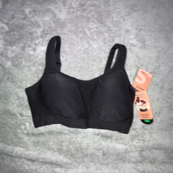 NWT Shapermint Black Everyday Comfort Straps Wireless Shaping Bra Size Large - Picture 3 of 8